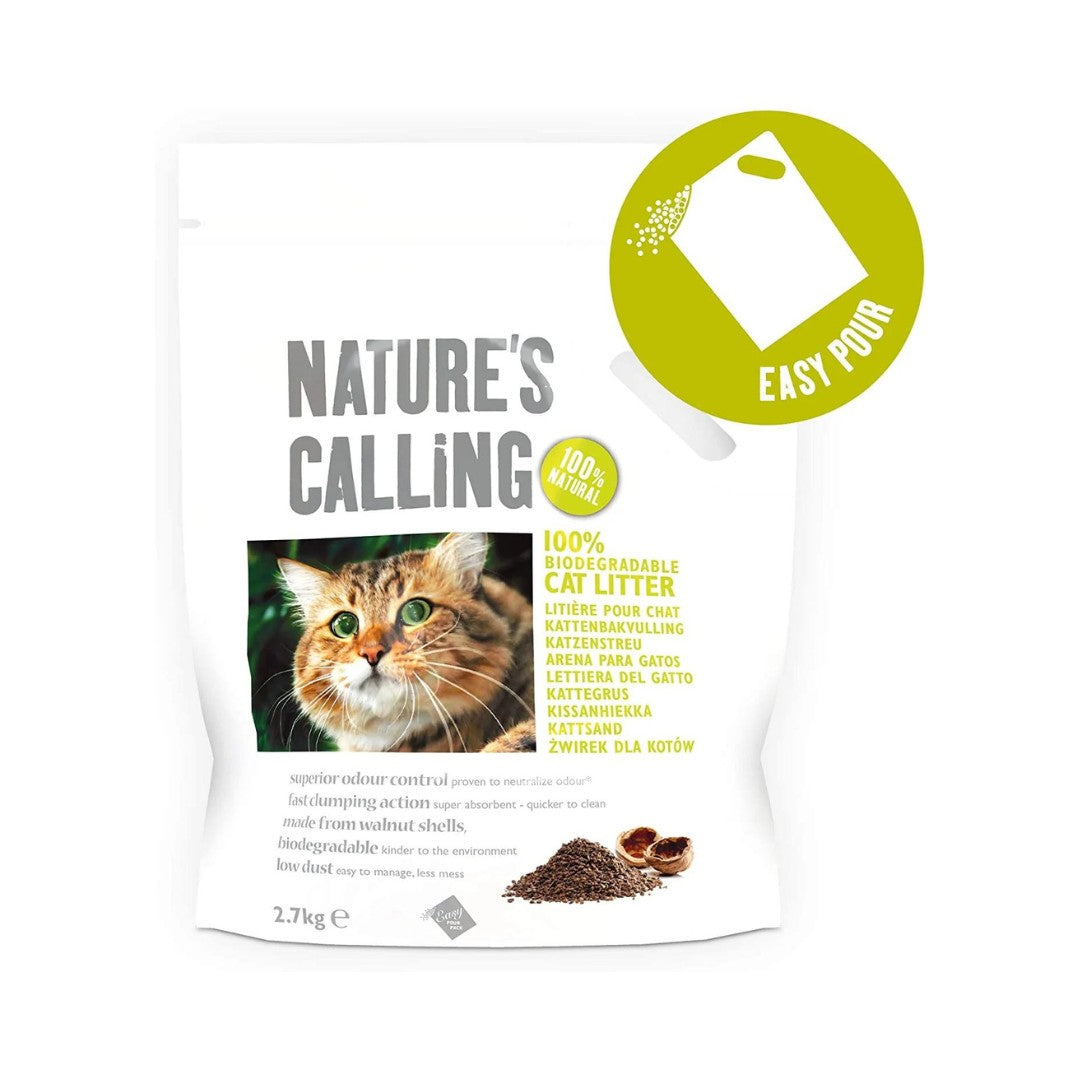 Natures Calling Biodegradable Cat Litter - 2.7KG