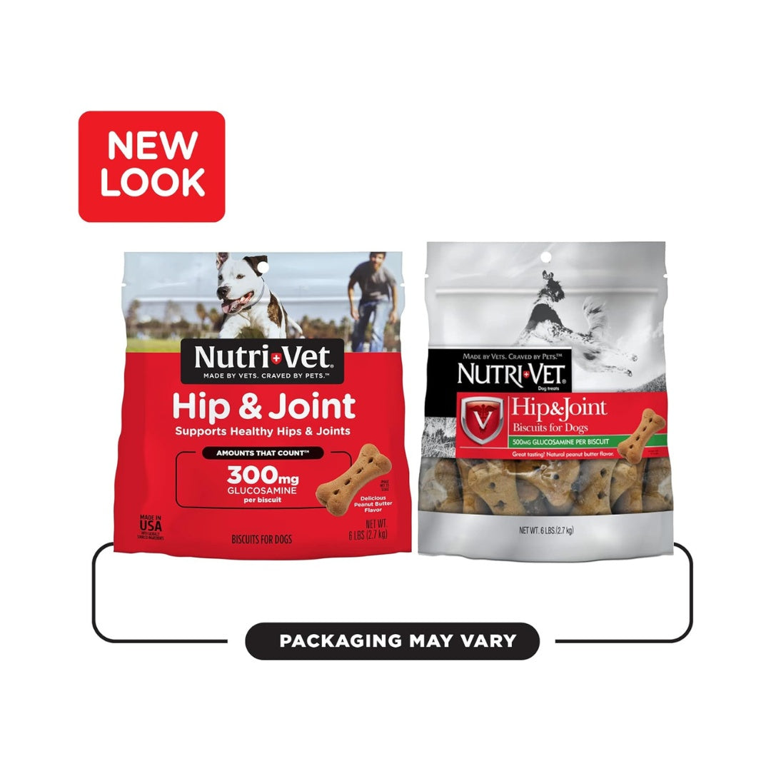 Nutri-Vet Hip & Joint 300mg Biscuits Dog Treats - New Look