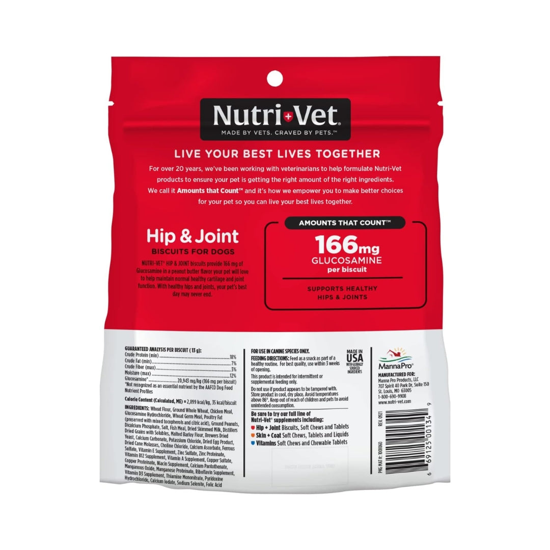Nutri-Vet Hip & Joint 166mg Biscuits for Dogs - Image 4