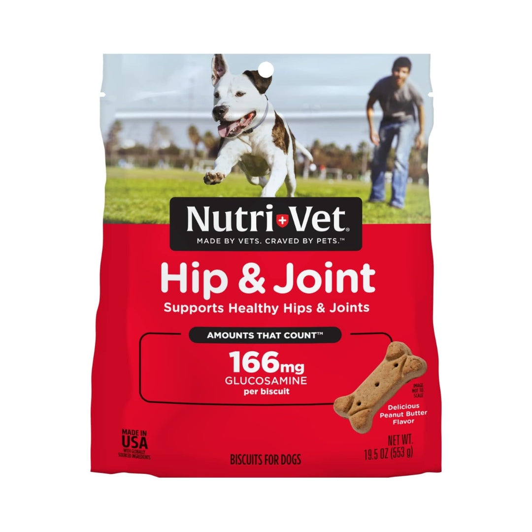 Nutri-Vet Hip & Joint 166mg Biscuits for Dogs - Image 1