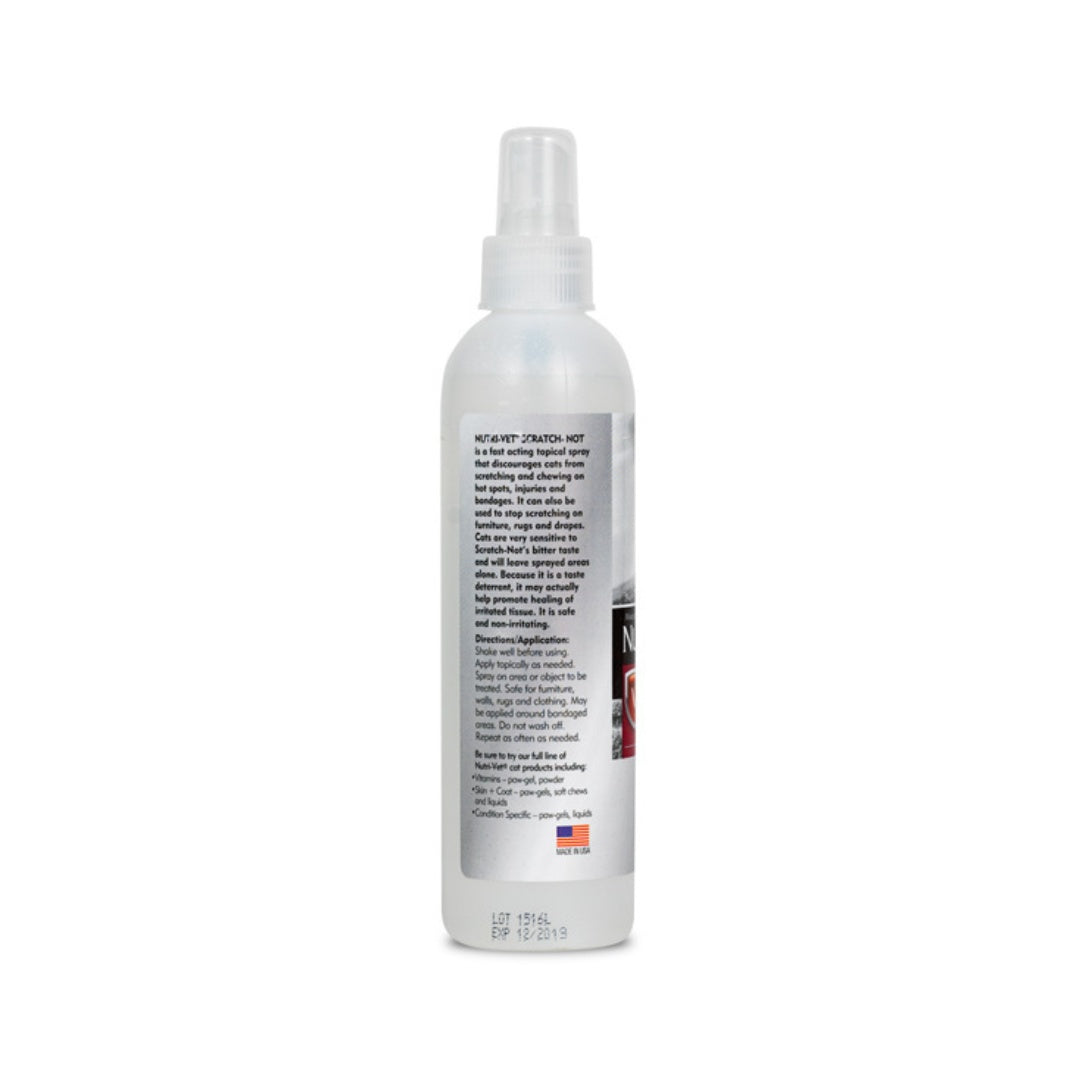 Nutri-Vet Scratch Not Spray For Cats - Back Bottle 