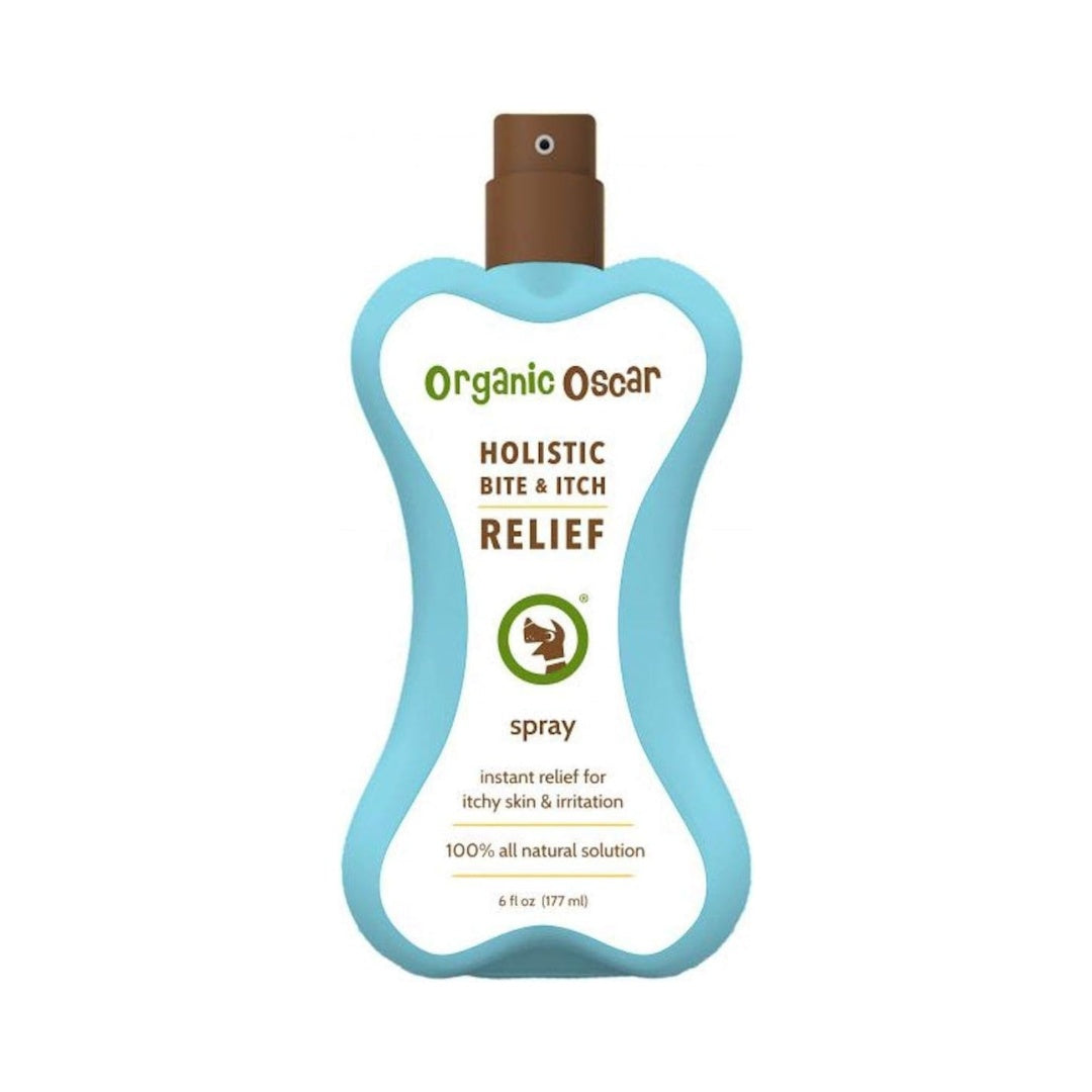 Organic Oscar Dog Itch Relief Spray - Front Bottle 