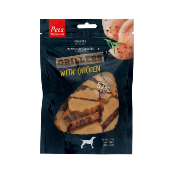 Pets Unlimited Grillers with Chicken Dog Treats - Front Bags