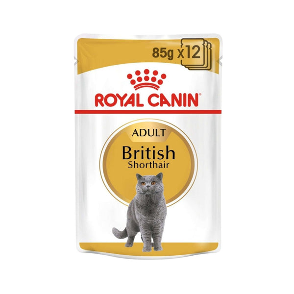 Royal Canin British Shorthair Adult Gravy Cat Wet food - Front Pouch 