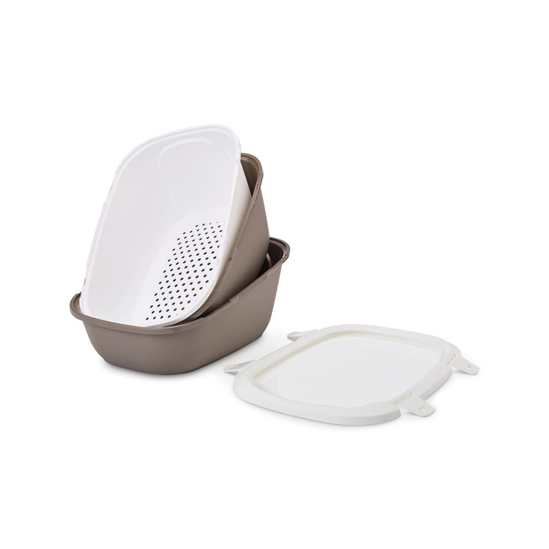 Elevate cat care with Savic Simba Sift Litter Tray. Extra-spacious, easy clean, perfect for multiple cats. Stylish, practical, and efficient.