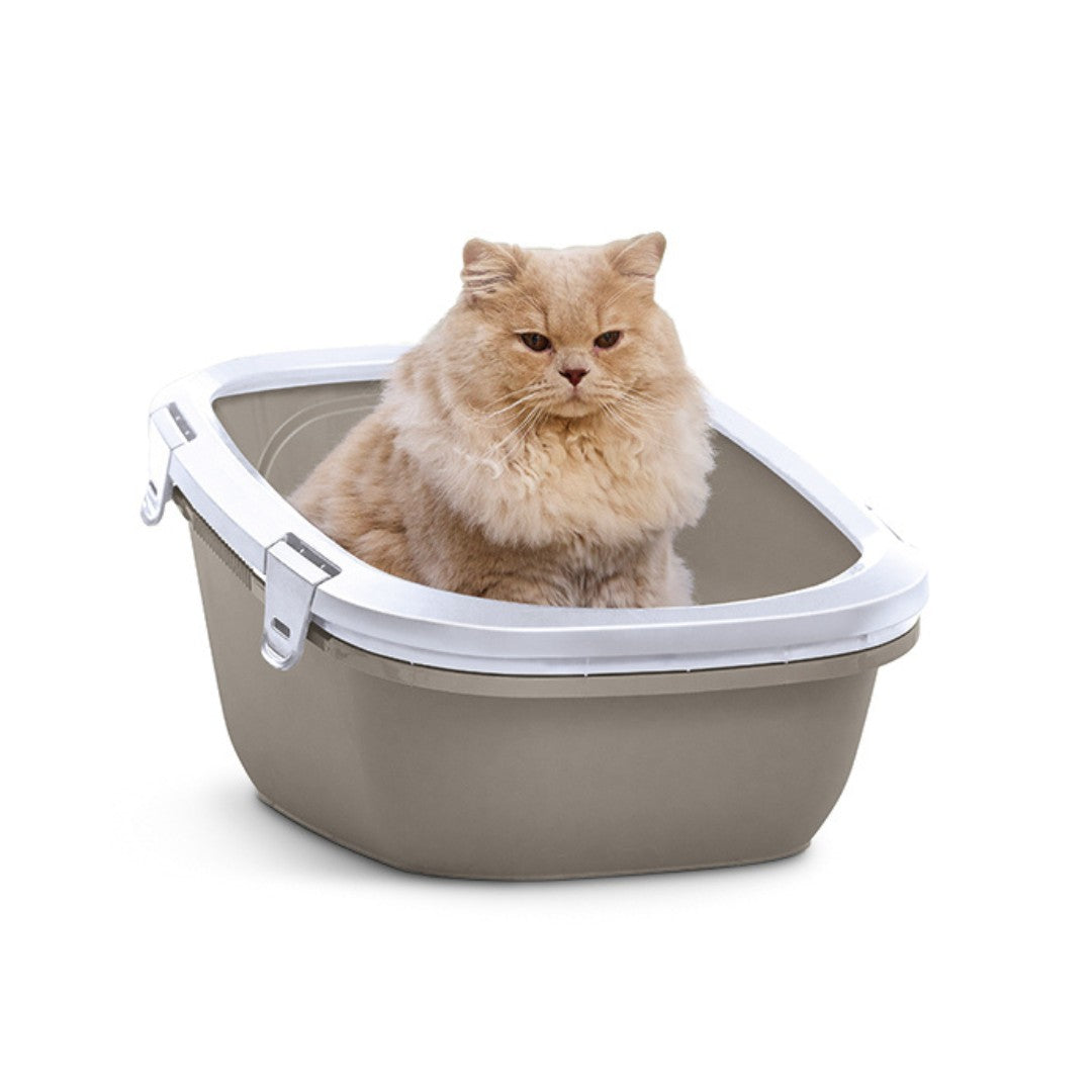 Elevate cat care with Savic Simba Sift Litter Tray. Extra-spacious, easy clean, perfect for multiple cats. Stylish, practical, and efficient.