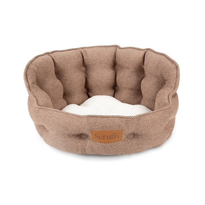 Indulge your discerning feline or small canine companions in the luxury of the Scruffs Seattle Cat Bed. Brown
