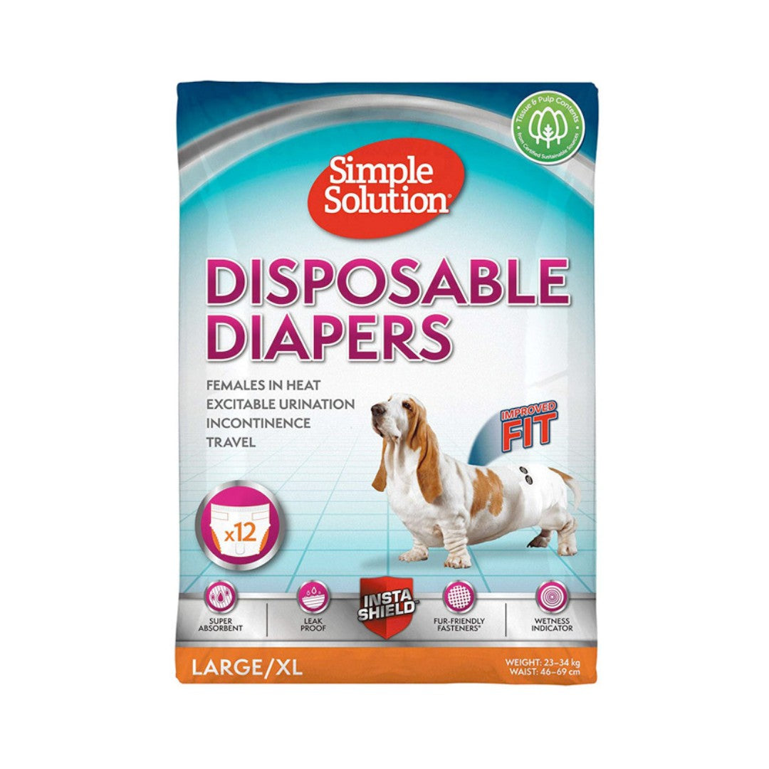 Simple Solution Dog Disposable Diapers