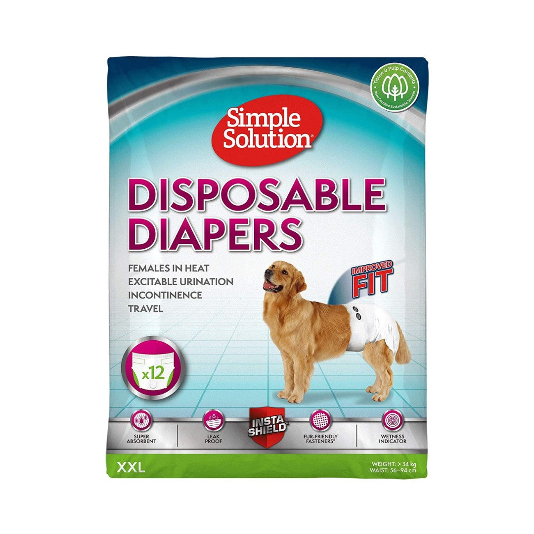 Simple Solution Dog Disposable Diapers