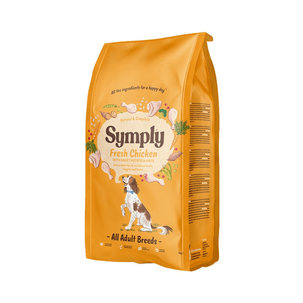 Symply Adult Fresh Chicken Dry Dog Food - Front Bag