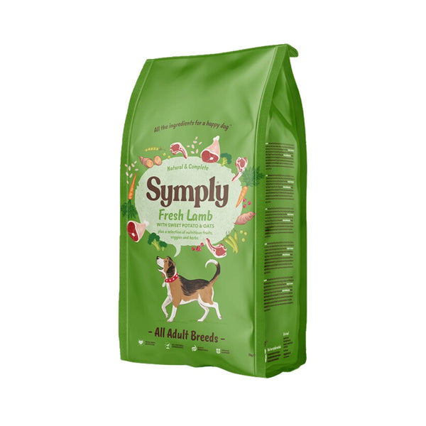 Symply Adult Fresh Lamb Dry Dog Food - Front Bag