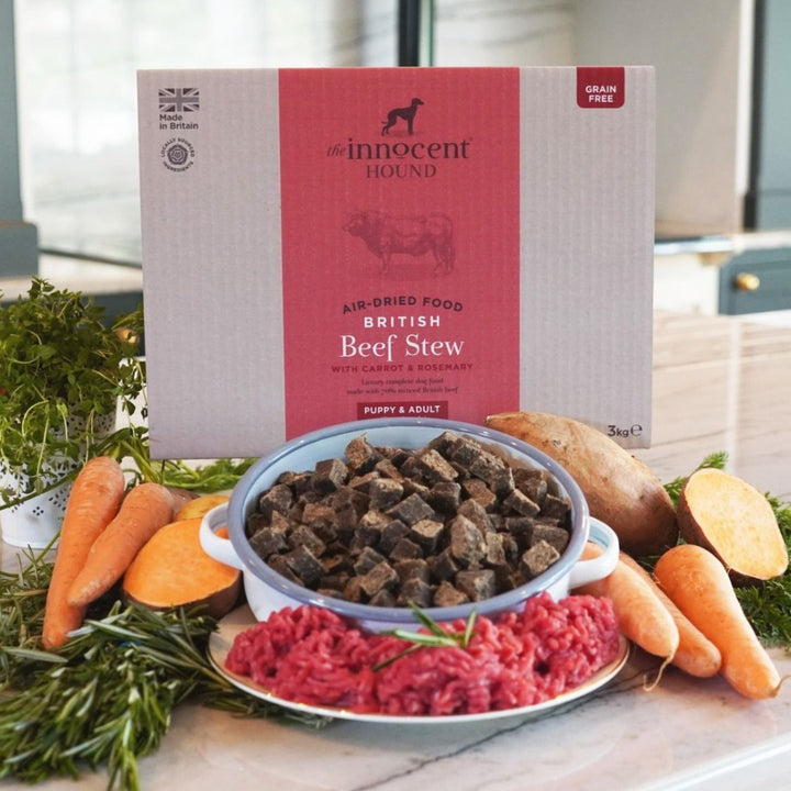 The Innocent Hound Air-Dried British Beef Stew with Carrot & Rosemary Puppy & Adult Dry Dog Food