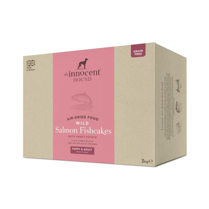 The Innocent Hound Air-Dried Wild Salmon Fishcakes with Sweet Potato Puppy &amp; Adult Dry Dog Food