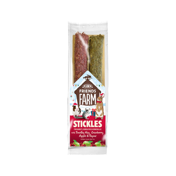 Elevate treat time with Tiny Friends Farm Apple and Cranberry Stickles – because your pets deserve the best flavor and nutrition.