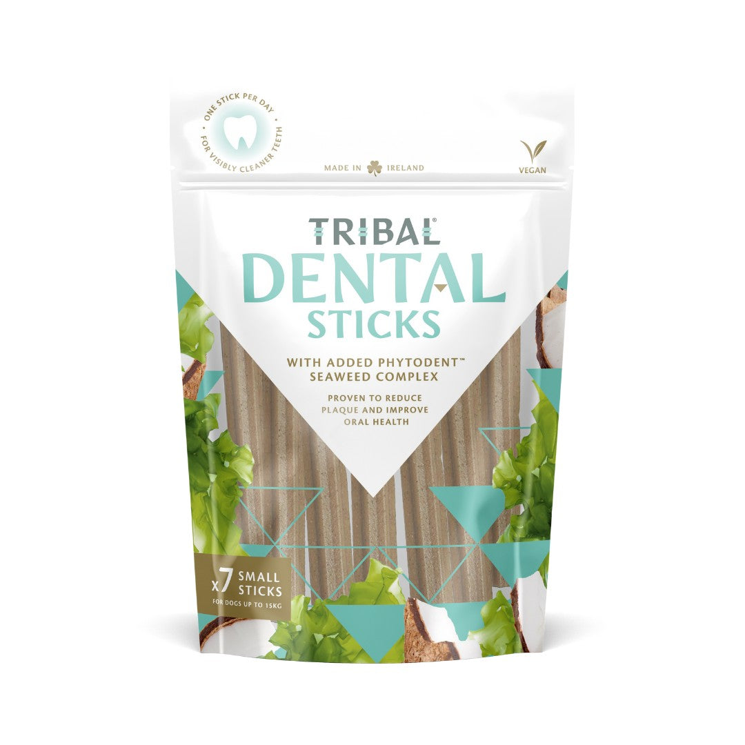 Tribal Dental Sticks Small Dog Treats for dogs up to 15kg.