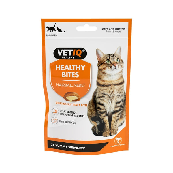 VETIQ Healthy Bites Cat Hairball Remedy Treats - Front Bag