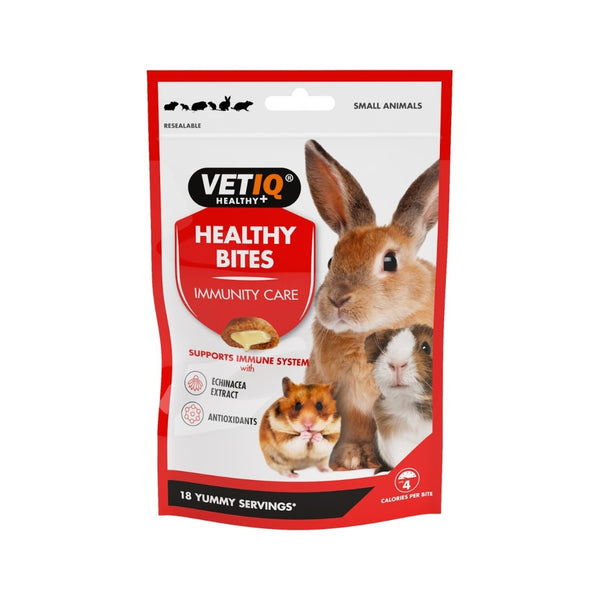VetIQ Healthy Bites Immunity Care Treats for Small Animals - Front Bag
