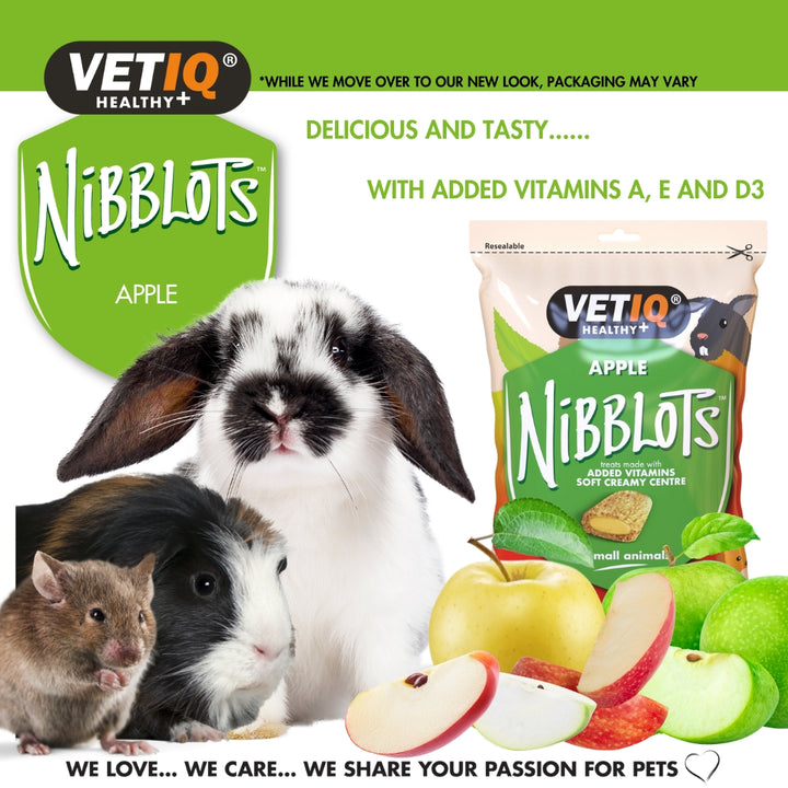 VetIQ Nibblots Apple Small Animals Treats - Benefits 