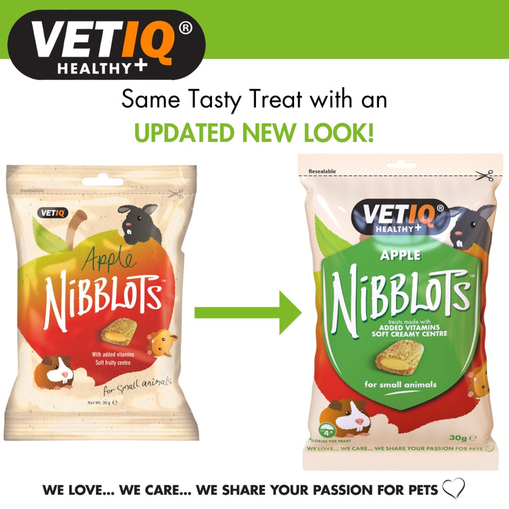 VetIQ Nibblots Apple Small Animals Treats - New Look
