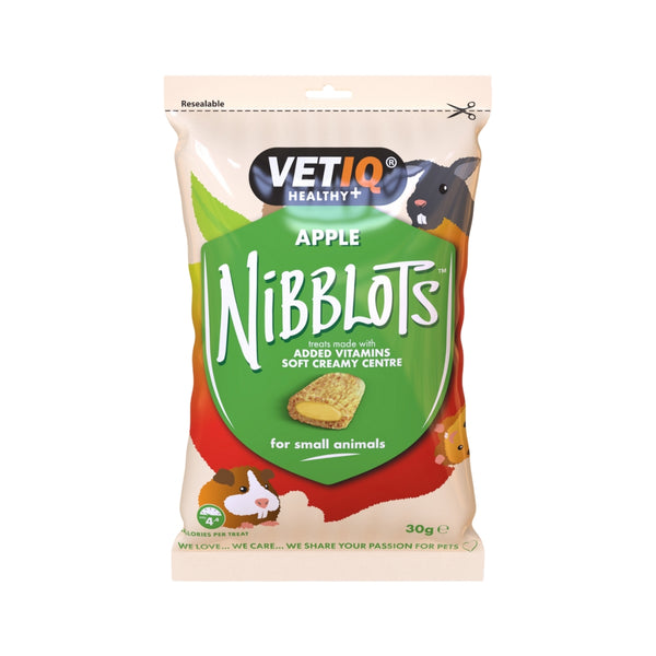 VetIQ Nibblots Apple Small Animals Treats - Front Bag