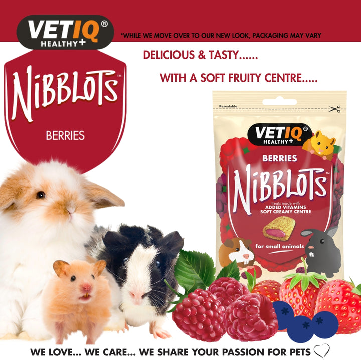 VetIQ Nibblots Berries for Small Animals Treats - Benefits 