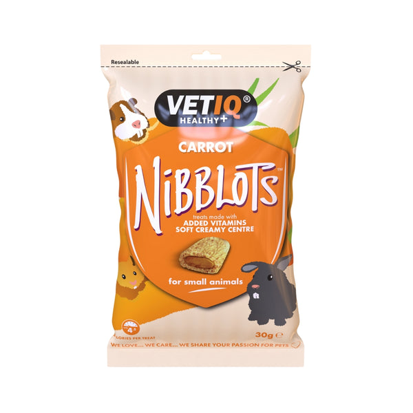 VetIQ Nibblots Carrot Small Animals Treats - Front Bag