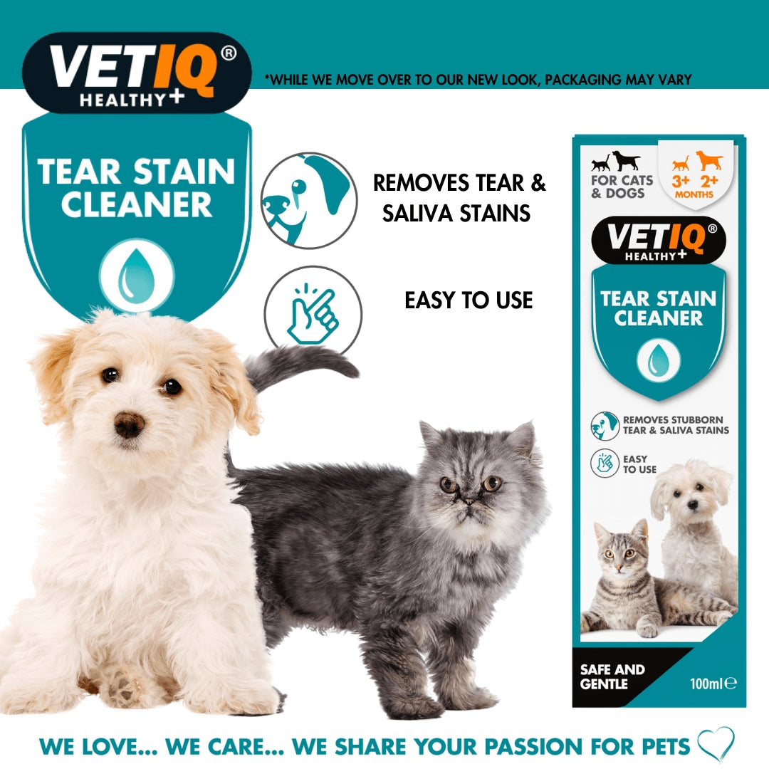 VetIQ Tear Stain Cleaner for Cats & Dogs - Benefits 