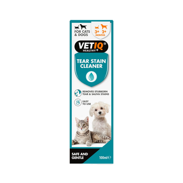 VetIQ Tear Stain Cleaner for Cats & Dogs - Front Box