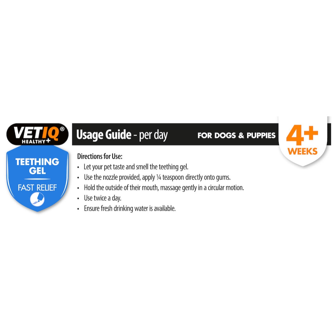 VetIQ Teething Gel for Puppies - How to use