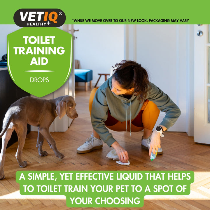 VetIQ Toilet Training Aid Drops Dogs and Puppies - Benefits 2