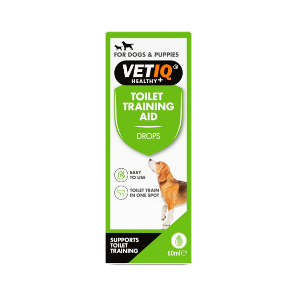 VetIQ Toilet Training Aid Drops Dogs and Puppies - Front Box