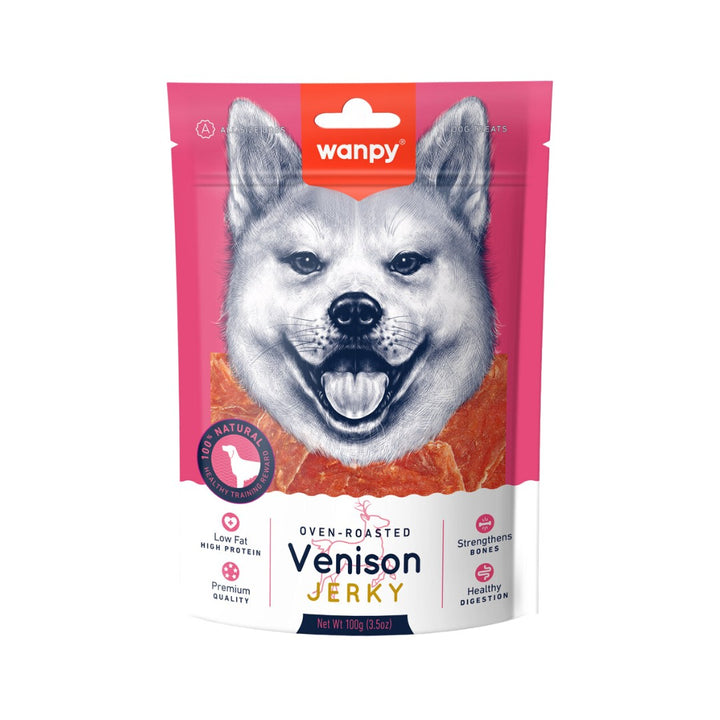Wanpy Dry Venison Jerky Dog Treats! With a range of mouth-watering options, from biscuits to jerkies to freeze-dried treats, your furry friend will beg for more.
