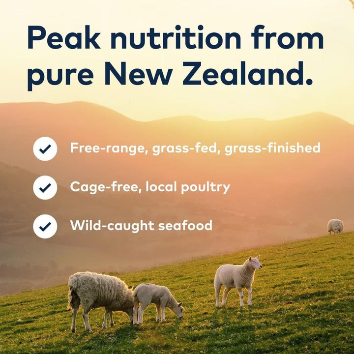 ZIWI Peak Grass-Fed Beef Dog Food: Air-dried, 85% beef with pumpkin and chicory root for digestion, joints, and skin health. Perfect for all life stages.