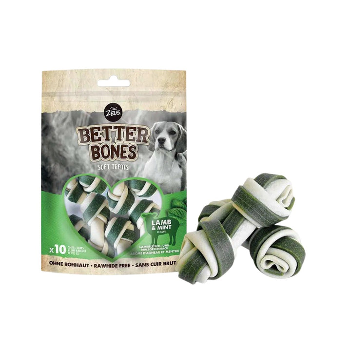 Zeus Better Small Bones Lamb & Mint Dog Treats for a delicious and healthy snack that promotes good dental hygiene and is easy to digest Full.