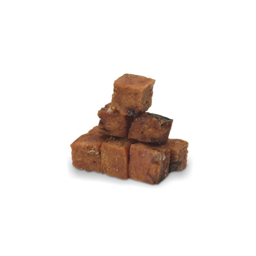 Zeus Meaty Bites Chicken with Salmon Chewy Dog Treats They are packed with protein and low in fat, making them a perfect gluten and grain-free snack-Treats Photo.