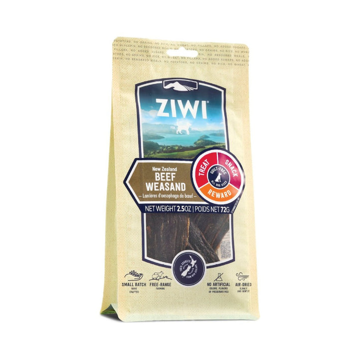 Ziwi Peak's Beef Weasand Oral Chews and Treats are a premium treat that is ethically raised and sourced in New Zealand
