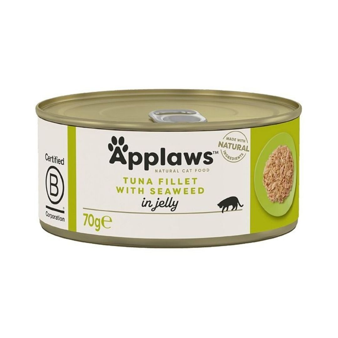 Applaws Tuna Fillet with Seaweed in Broth Wet Cat Food Tin