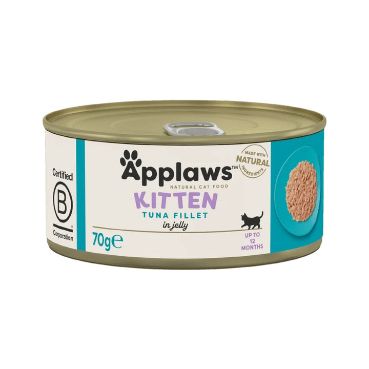Applaws Tuna Wet Kitten Food - Natural Complementary Food for Kittens (70g Tin)