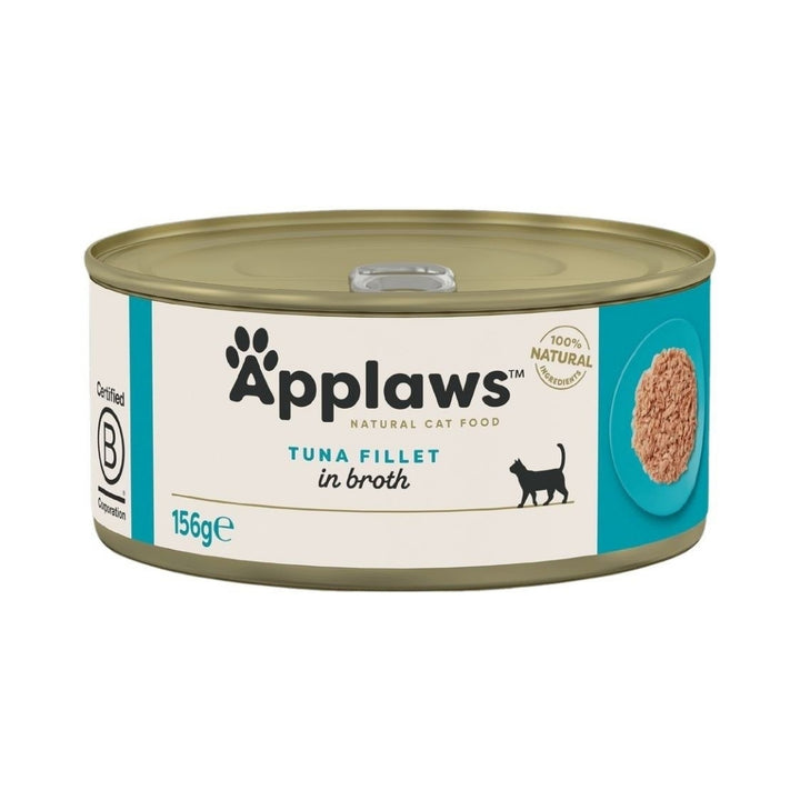 Applaws Tuna Fillet Wet Cat Food - Best Seller Complementary Food for Adult Cats (156g Tin)