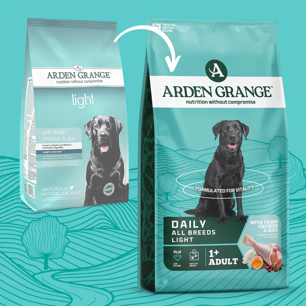Arden Grange Daily All Breeds Light Adult Fresh Chicken & Rice Dry Dog Food product detail