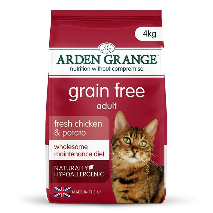 Arden Grange Grain Free Adult Fresh Chicken & Potato Dry Cat Food - 4 kg