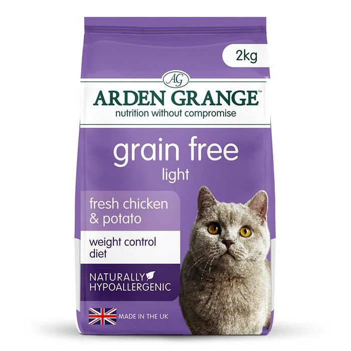 Arden Grange Grain Free Light Fresh Chicken & Potato Dry Cat Food - 2 kg