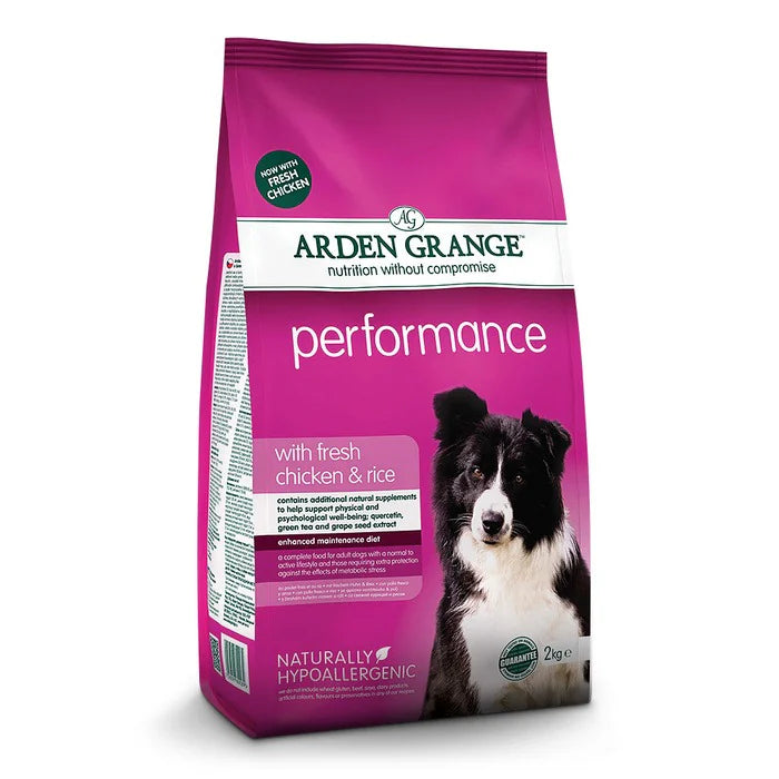 Arden Grange Performance with Fresh Chicken & Rice Dry Dog Food - 12 kg