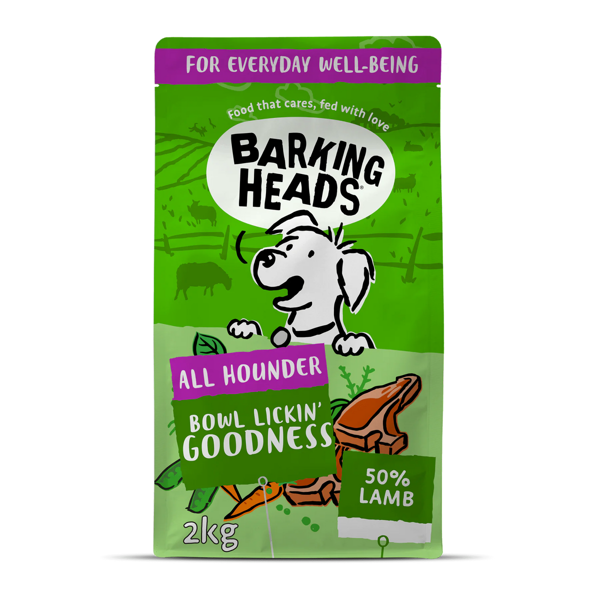Barking Heads All Hounder Bowl Lickin' Goodness Lamb Dry Dog Food — 2 kg