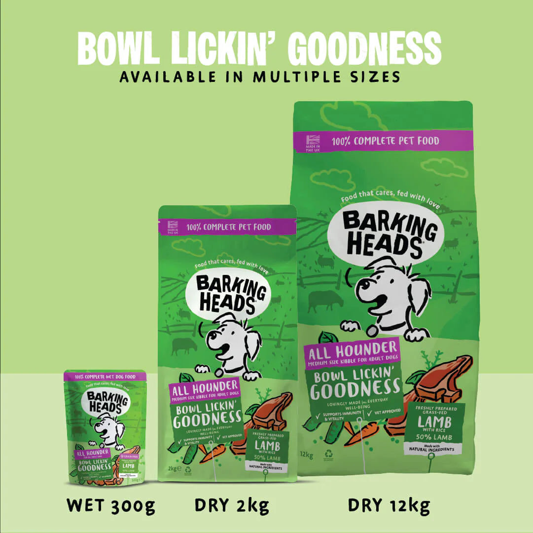 Barking Heads All Hounder Bowl Lickin' Goodness Lamb Dry Dog Food — 2 kg — product view 4
