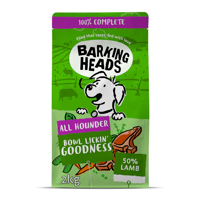 Barking Heads All Hounder Bowl Lickin' Goodness Lamb Dry Dog Food — 2 kg front packshot