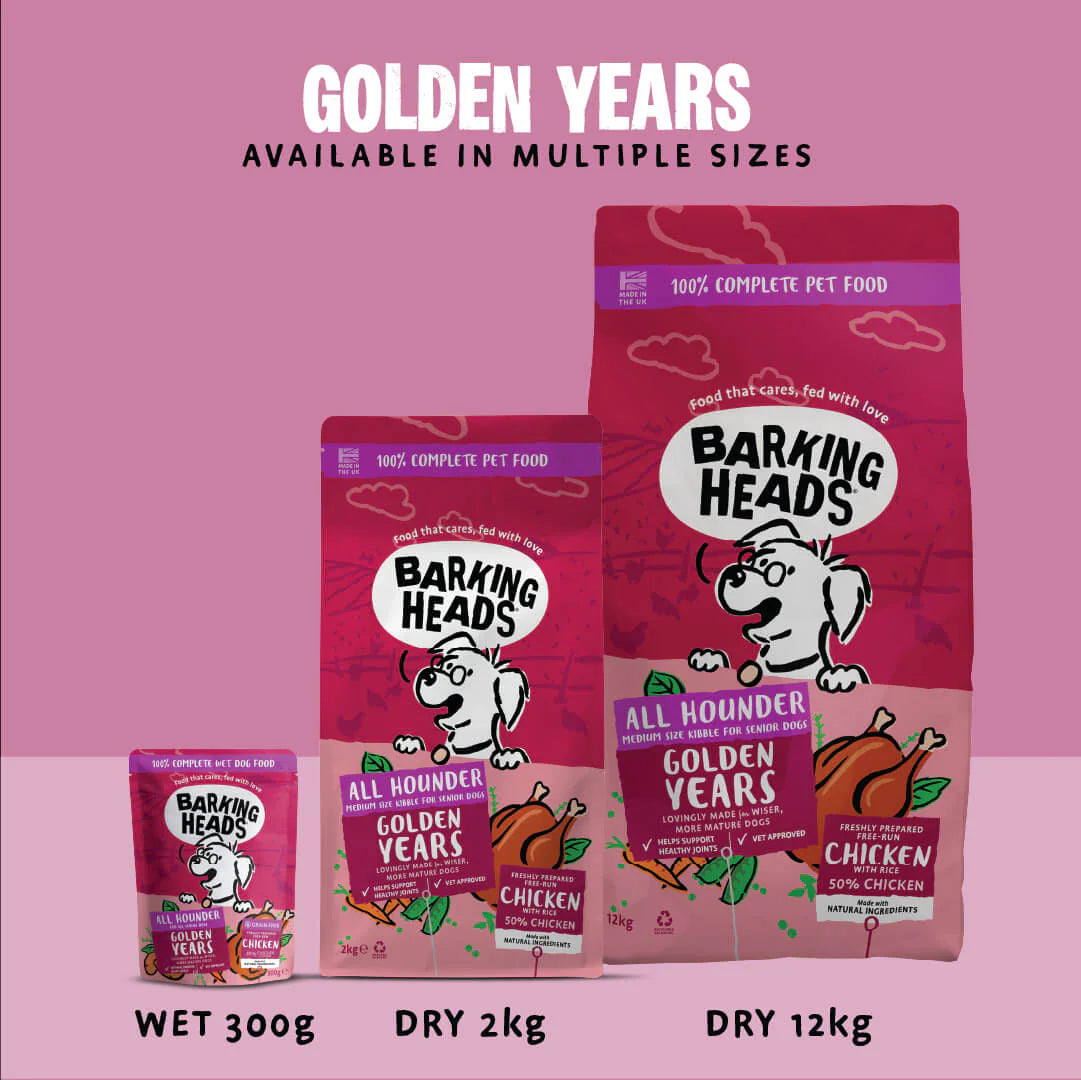 Barking Heads All Hounder Golden Years Chicken Dry Dog Food — 2 kg — product view 4