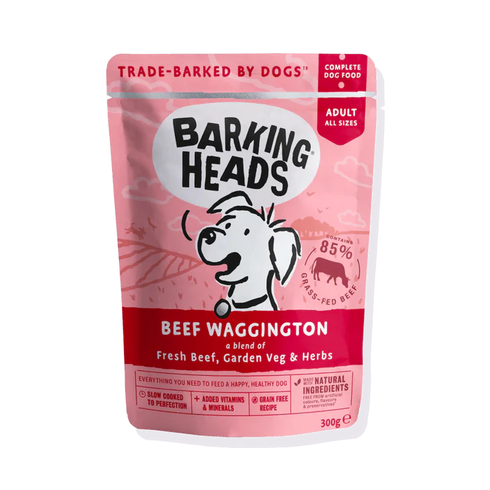 Barking Heads Beef Waggington Adult Wet Dog Food 300 g — 300 g front packshot