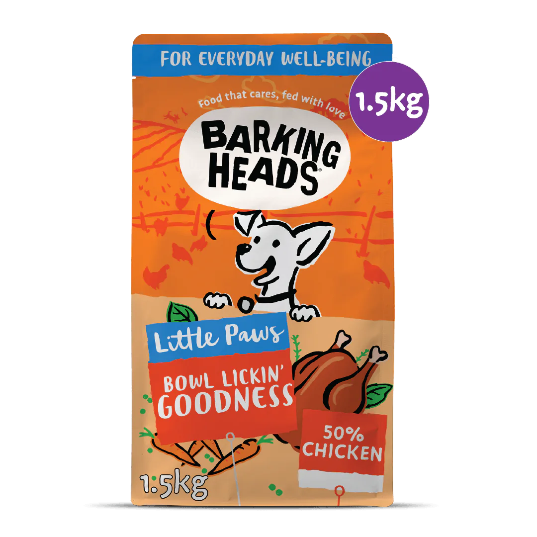 Barking Heads Little Paws Bowl Lickin' Goodness Chicken Dry Dog Food — 1.5 kg — product view 8