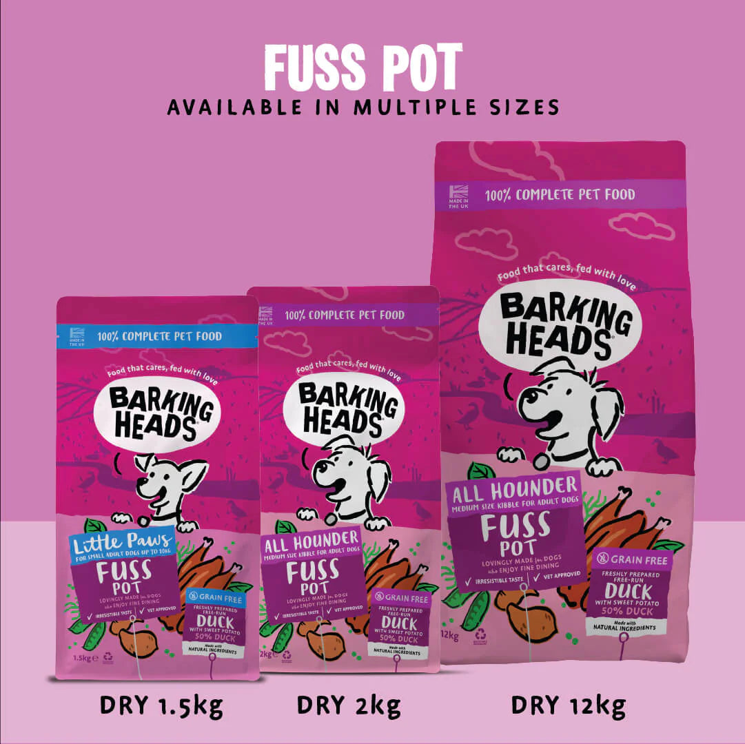 Barking Heads Little Paws Fuss Pot Duck Dry Dog Food — 1.5 kg — product view 4